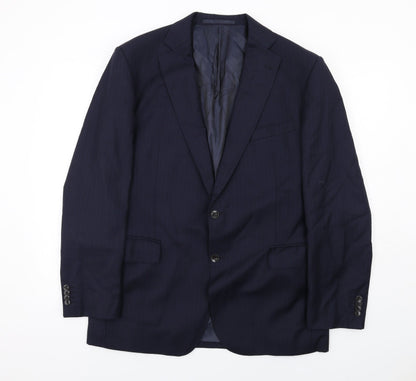Mens UK Size 42 Marks and Spencer Regular Blue Suit Jacket