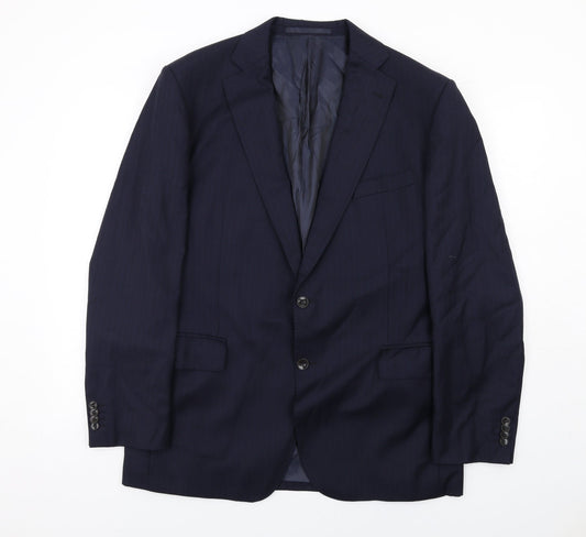 Mens UK Size 42 Marks and Spencer Regular Blue Suit Jacket