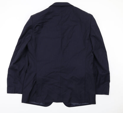 Mens UK Size 42 Marks and Spencer Regular Blue Suit Jacket