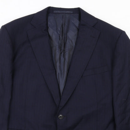 Mens UK Size 42 Marks and Spencer Regular Blue Suit Jacket