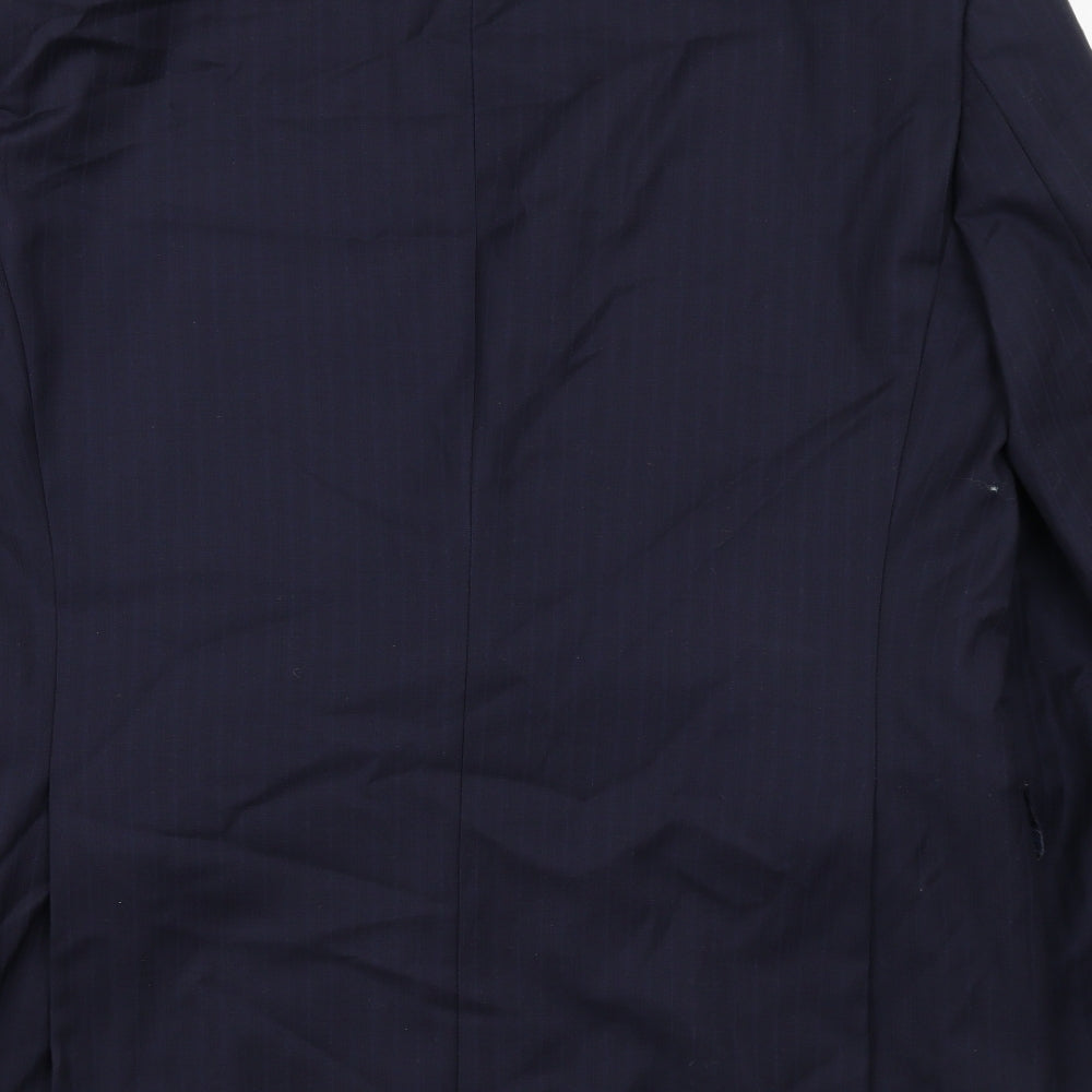 Mens UK Size 42 Marks and Spencer Regular Blue Suit Jacket