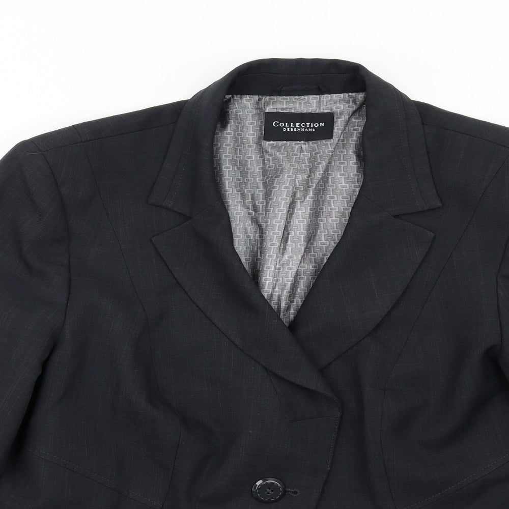 Debenhams Womens Green Polyester Jacket Blazer Size 20