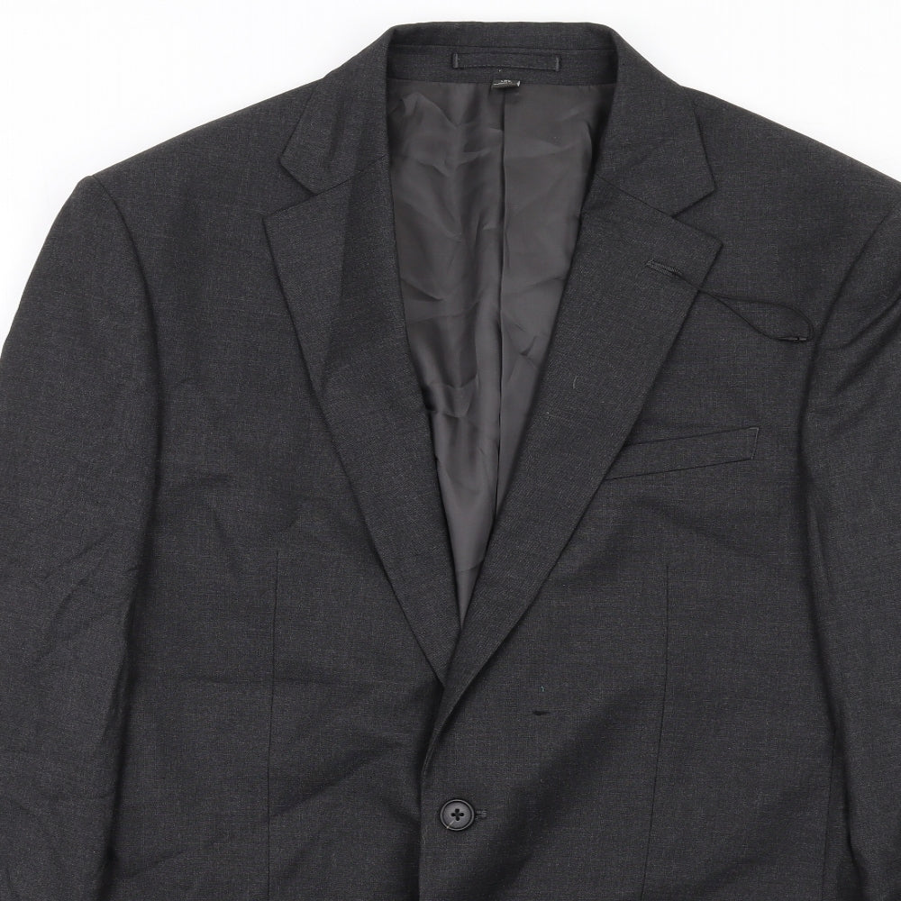 Mens UK Size 40 Marks and Spencer Regular Grey Suit Jacket