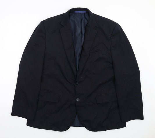 Mens UK Size 42 Marks and Spencer Regular Blue Suit Jacket