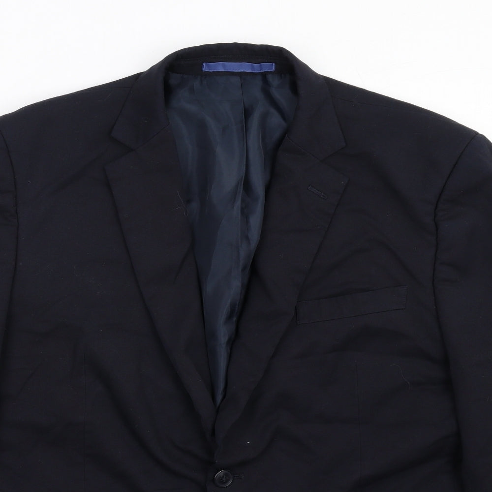 Mens UK Size 42 Marks and Spencer Regular Blue Suit Jacket