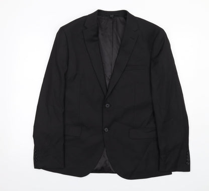 Mens UK Size 42 Marks and Spencer Regular Black Suit Jacket