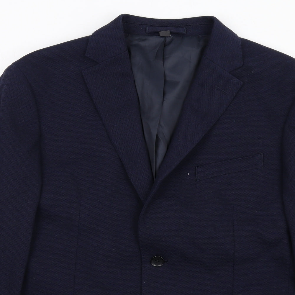 Mens UK Size 40 Marks and Spencer Regular Blue Suit Jacket