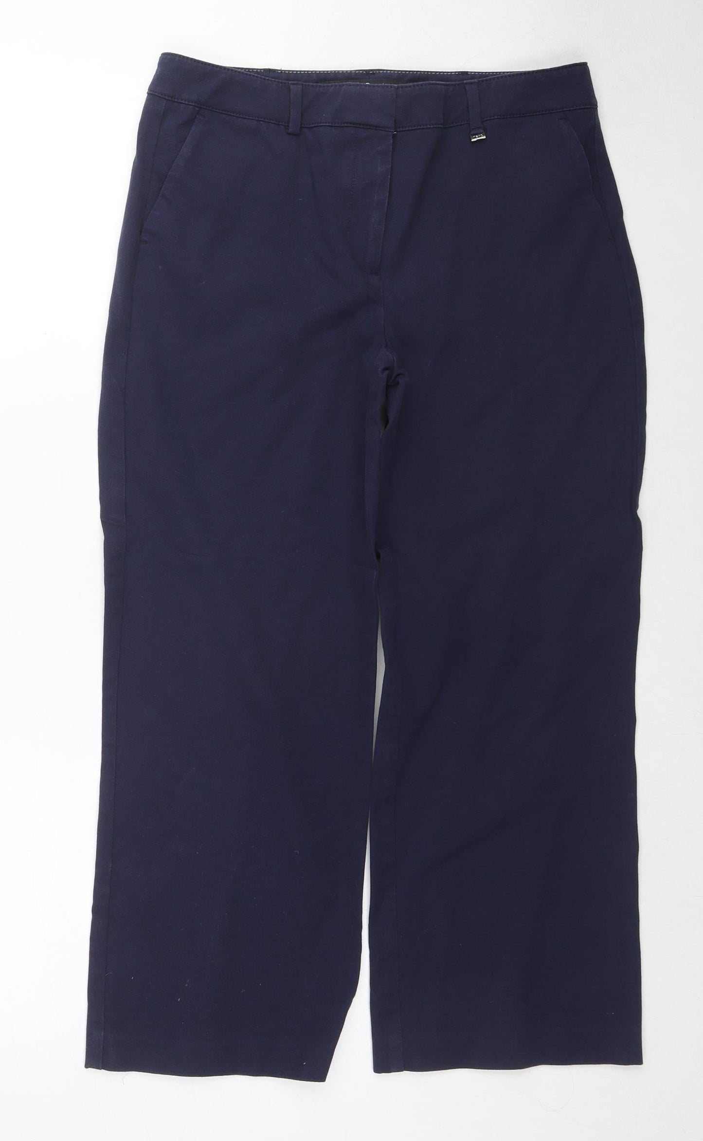 Womens UK Size 10 NEXT Regular Fit Dress Pants Blue Trousers