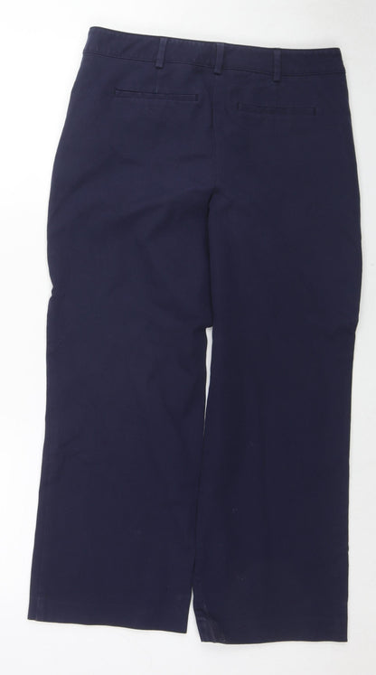 Womens UK Size 10 NEXT Regular Fit Dress Pants Blue Trousers