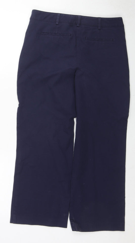 Womens UK Size 10 NEXT Regular Fit Dress Pants Blue Trousers