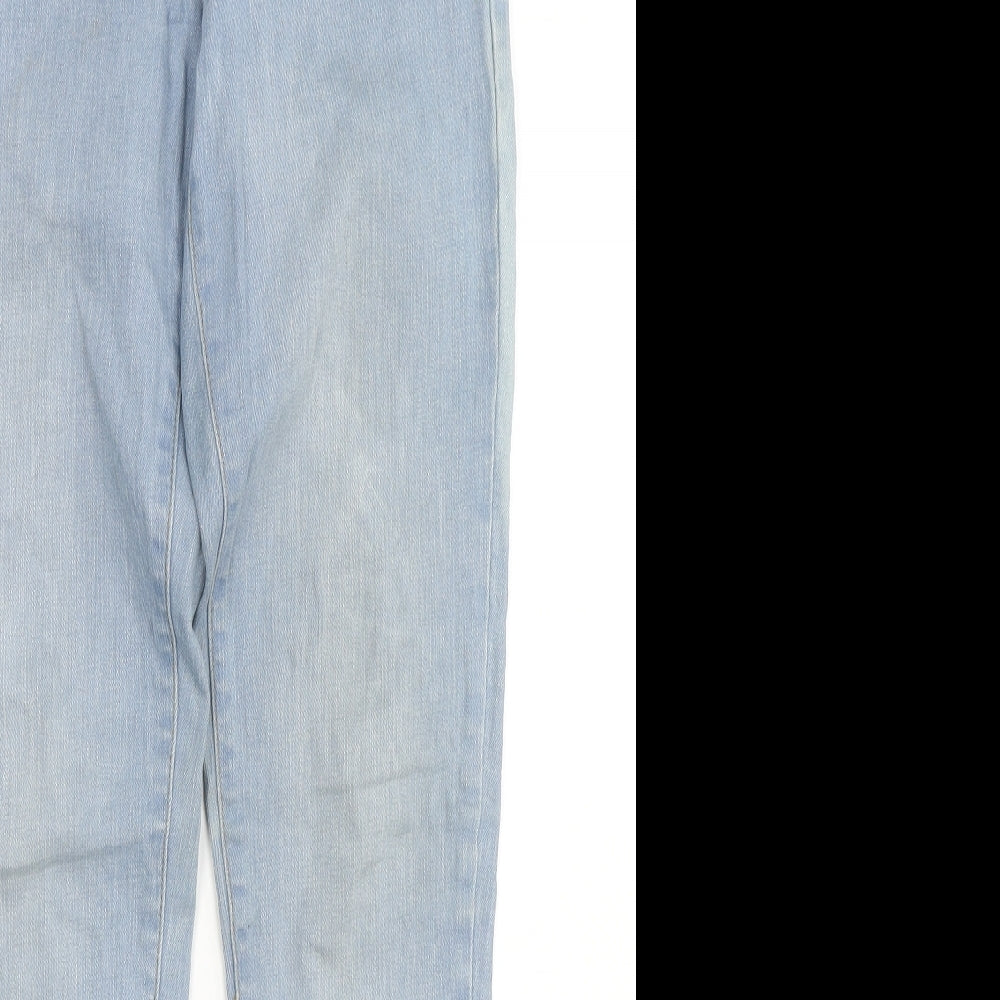 Nuon Womens Blue Cotton Skinny Jeans Size 28 in L29 in Regular Zip