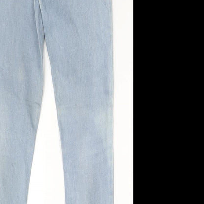 Nuon Womens Blue Cotton Skinny Jeans Size 28 in L29 in Regular Zip