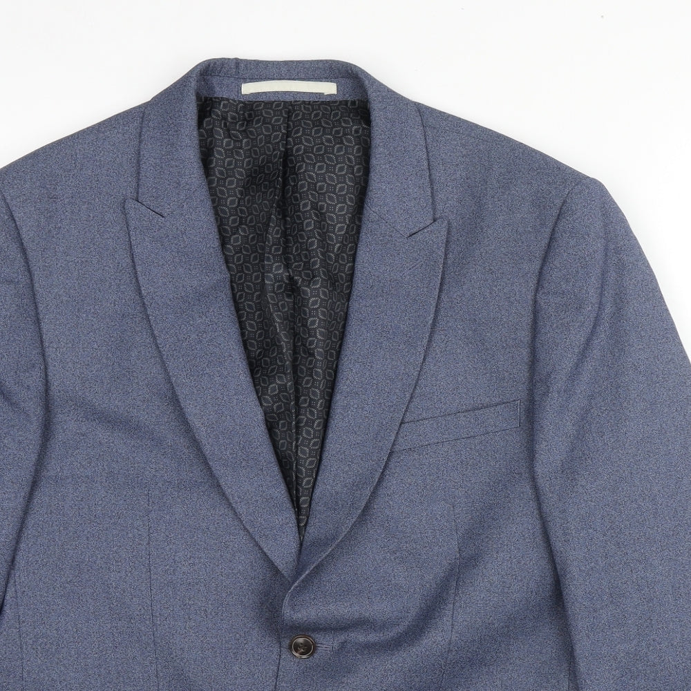 Mens UK Size 40 Burton Regular Blue Suit Jacket
