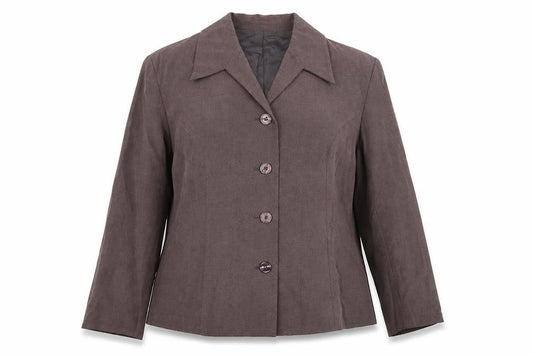 St Michael Womens Brown Jacket Blazer Size 14 Button