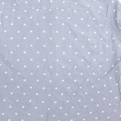 Womens UK Size 12 H&M Blue Basic Button-Up