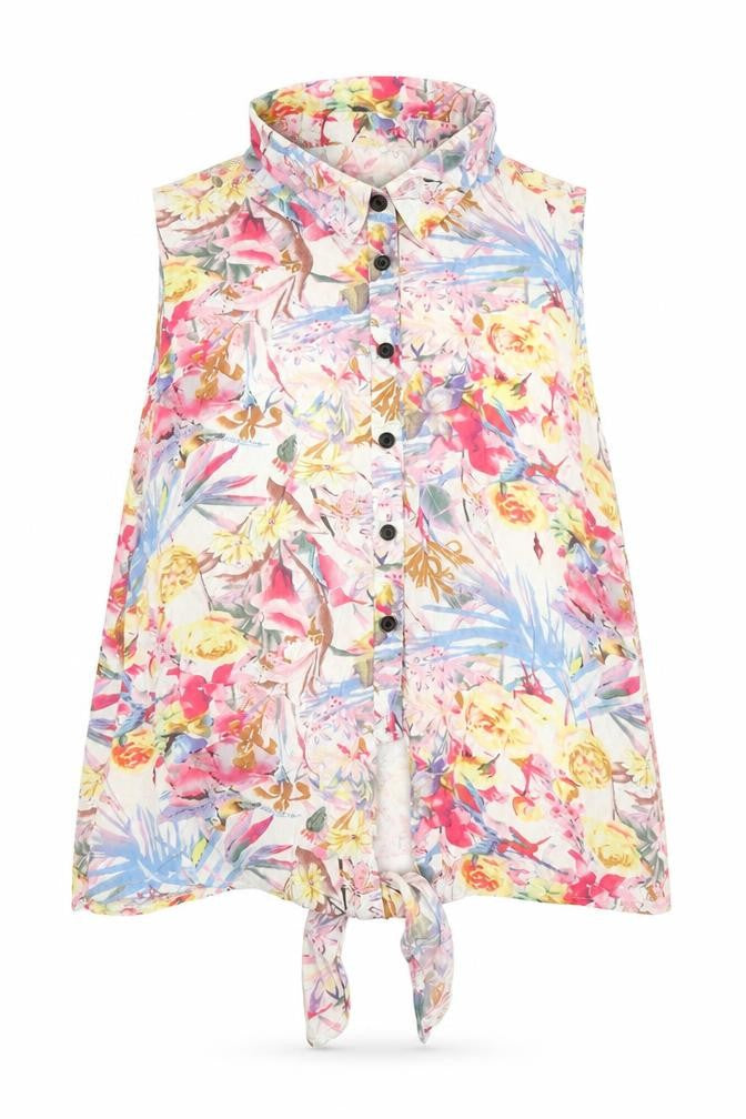 Womens UK Size 12 Intuition Multicoloured Basic Button-Up