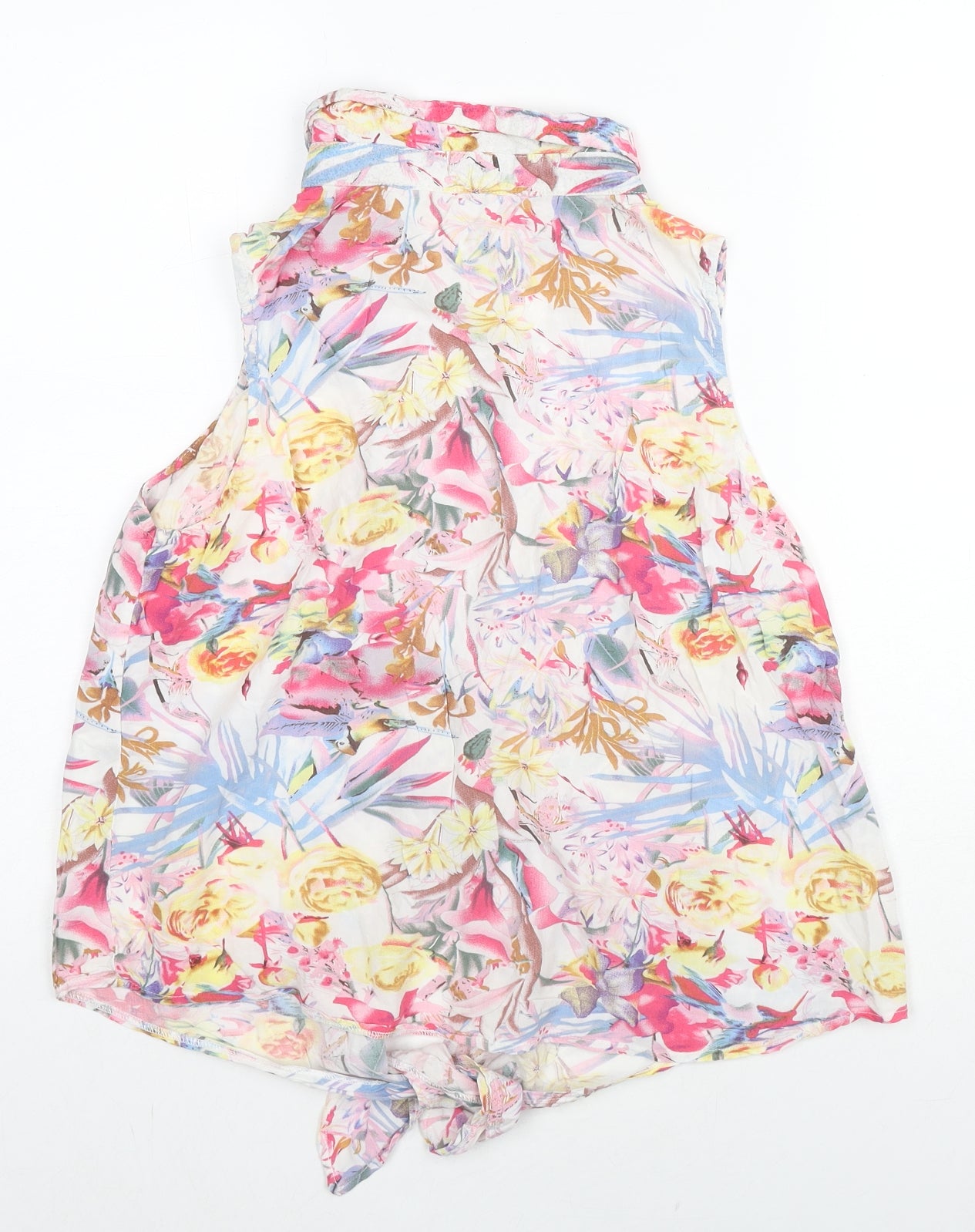 Womens UK Size 12 Intuition Multicoloured Basic Button-Up