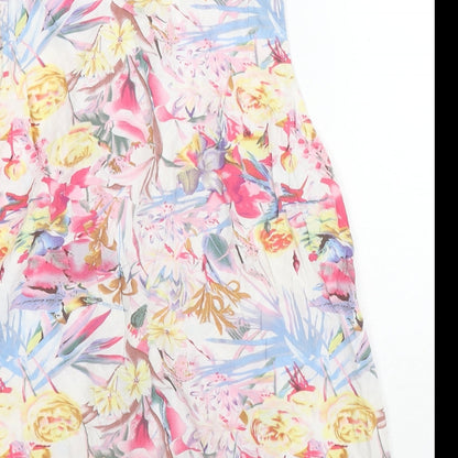 Womens UK Size 12 Intuition Multicoloured Basic Button-Up
