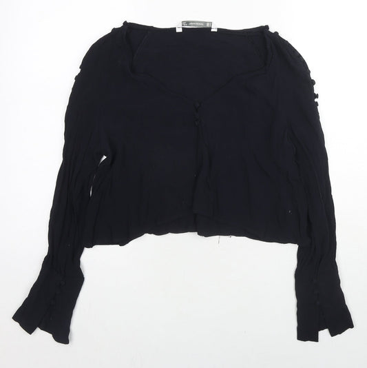 Womens UK Size M Zara Blue Basic Blouse