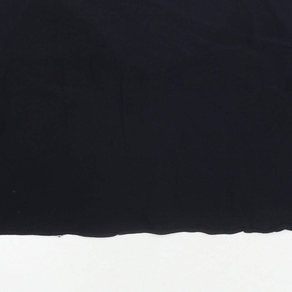 Womens UK Size M Zara Blue Basic Blouse