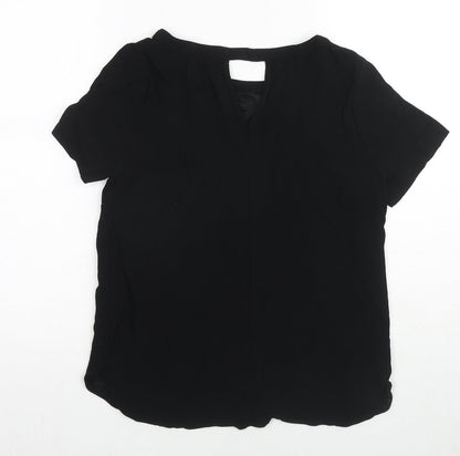 Womens UK Size 10 Marks and Spencer Black Basic Blouse