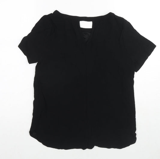 Womens UK Size 10 Marks and Spencer Black Basic Blouse