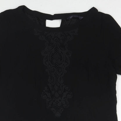 Womens UK Size 10 Marks and Spencer Black Basic Blouse