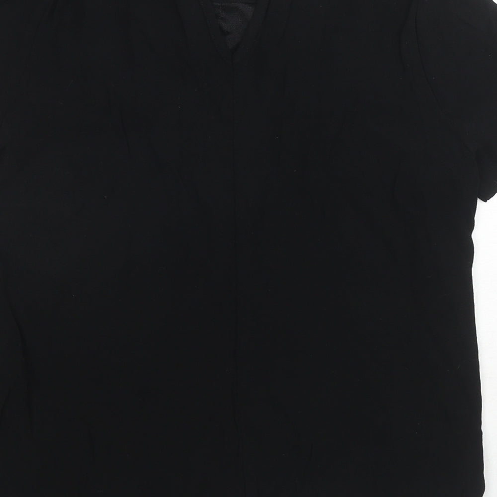 Womens UK Size 10 Marks and Spencer Black Basic Blouse