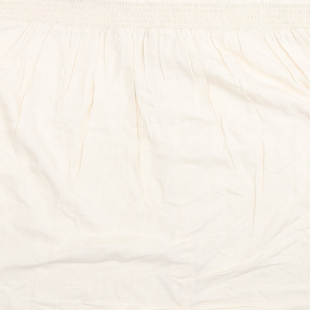 Womens UK Size 18 Damart Beige Basic Button-Up