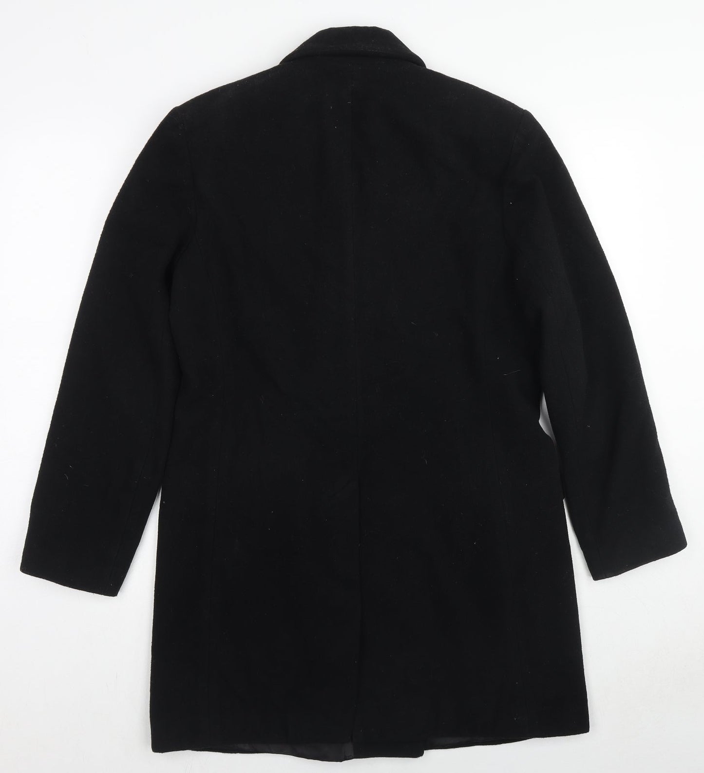 Womens UK Size 12 Charlotte Halton Black Overcoat