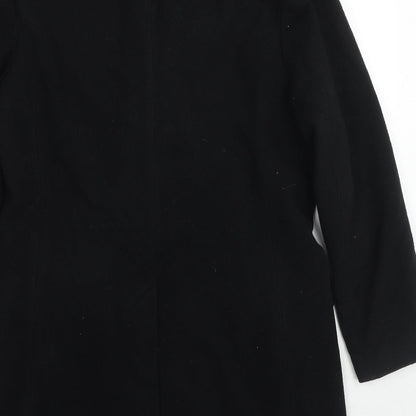 Womens UK Size 12 Charlotte Halton Black Overcoat