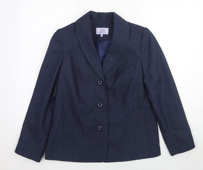 Womens UK Size 12 EWM Blue Jacket