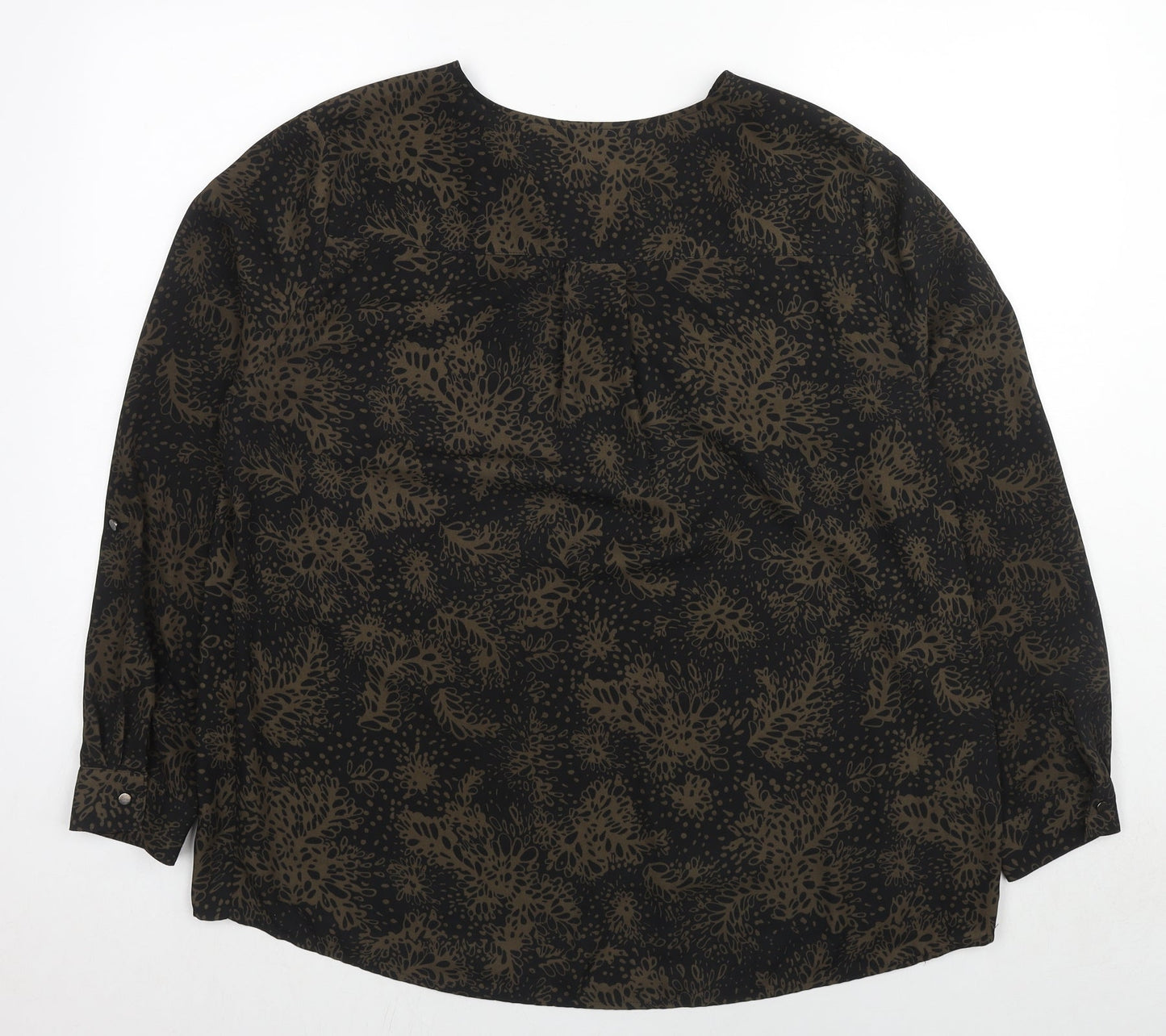 Womens UK Size One Size Yessica Black Basic Blouse