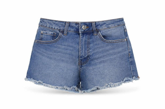 Womens UK Size 8 Denim & Co. Regular Fit Cut-Off Shorts