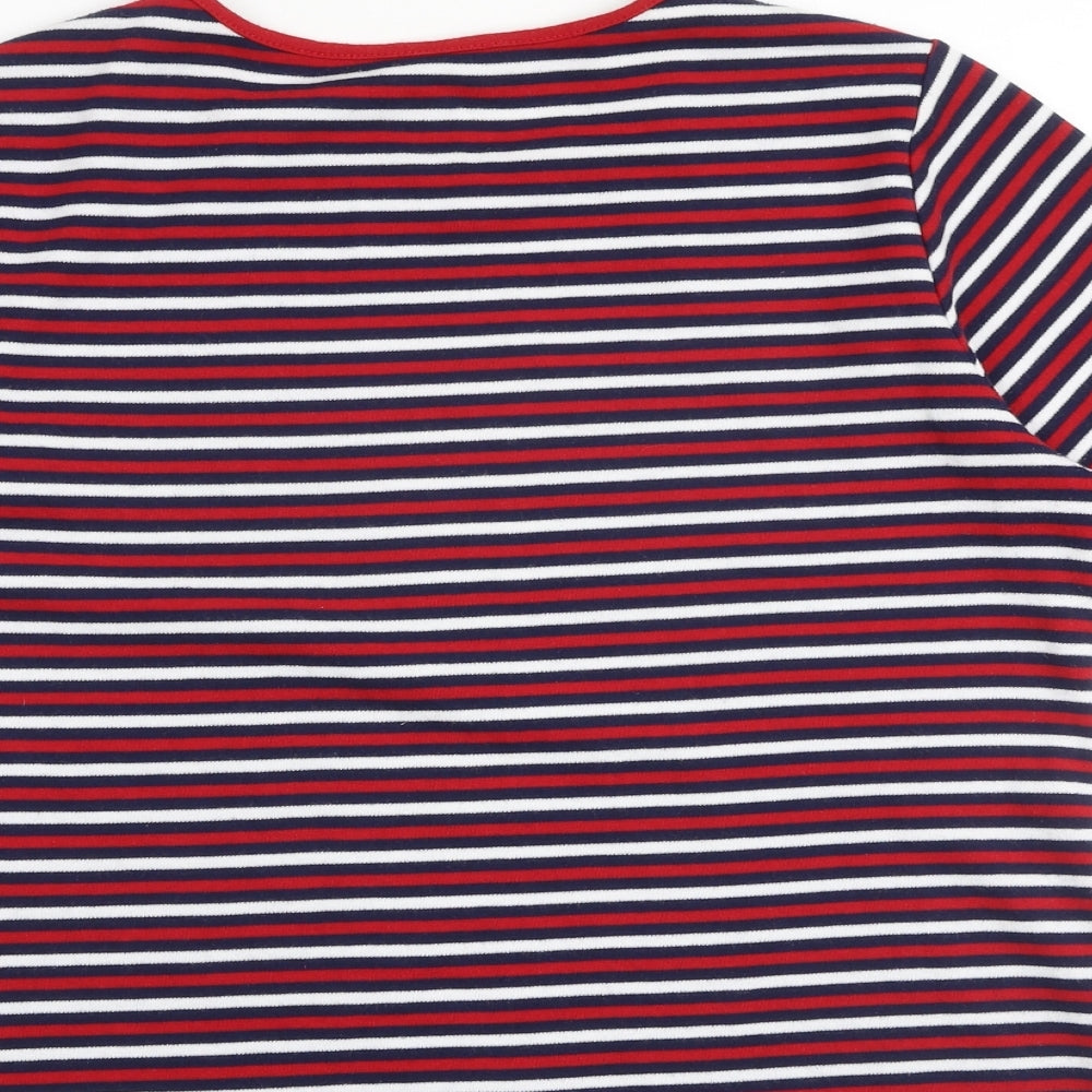 Womens UK Size M Alia Multicoloured Basic T-Shirt
