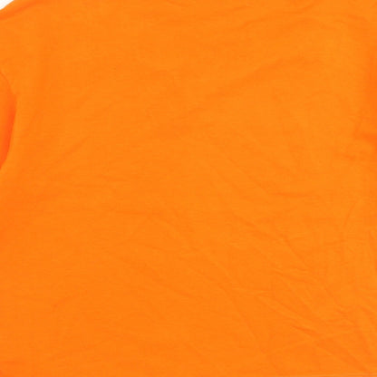 Womens UK Size S Zara Orange Cropped T-Shirt