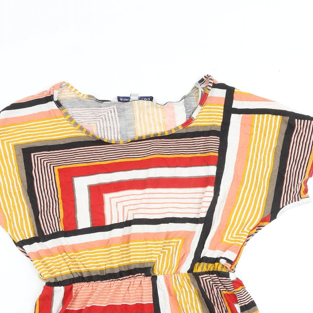 Womens UK Size 12 Store Twenty One Multicoloured Basic Blouse