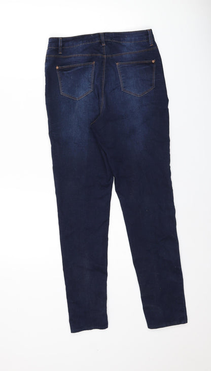 365 Denim Womens Blue Cotton Skinny Jeans Size 8 L26.5 in Regular Zip