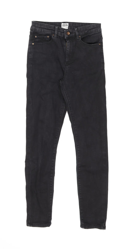ASOS Womens Black Cotton Skinny Jeans Size 26 in L32 in Regular Zip