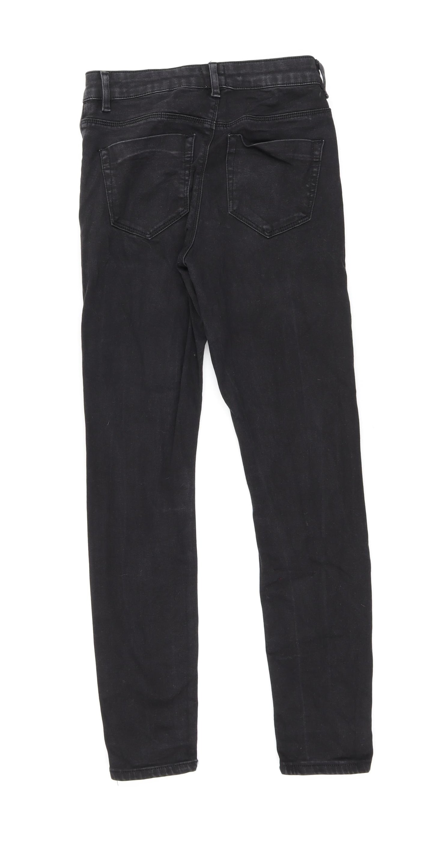 ASOS Womens Black Cotton Skinny Jeans Size 26 in L32 in Regular Zip