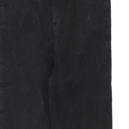Topshop Womens Black Cotton Skinny Jeans Size 28 in L32 in Regular Zip