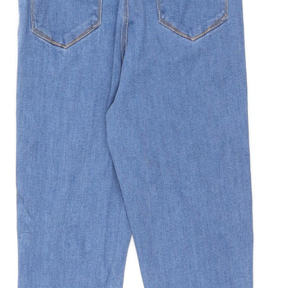 Denim & Co. Womens Blue Cotton Skinny Jeans Size 12 L30 in Regular Zip