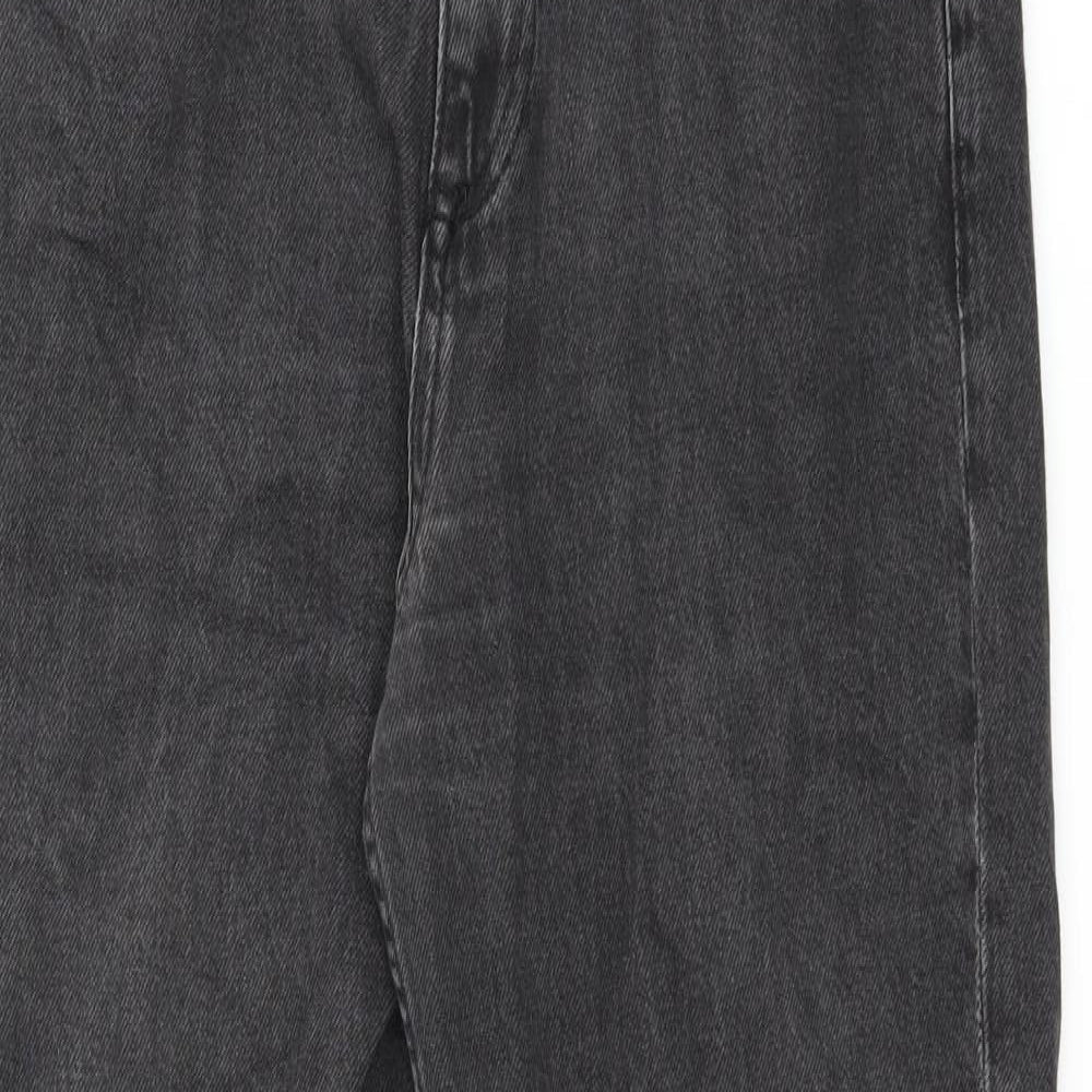 Zara Womens Black Cotton Skinny Jeans Size 10 L27 in Regular Zip