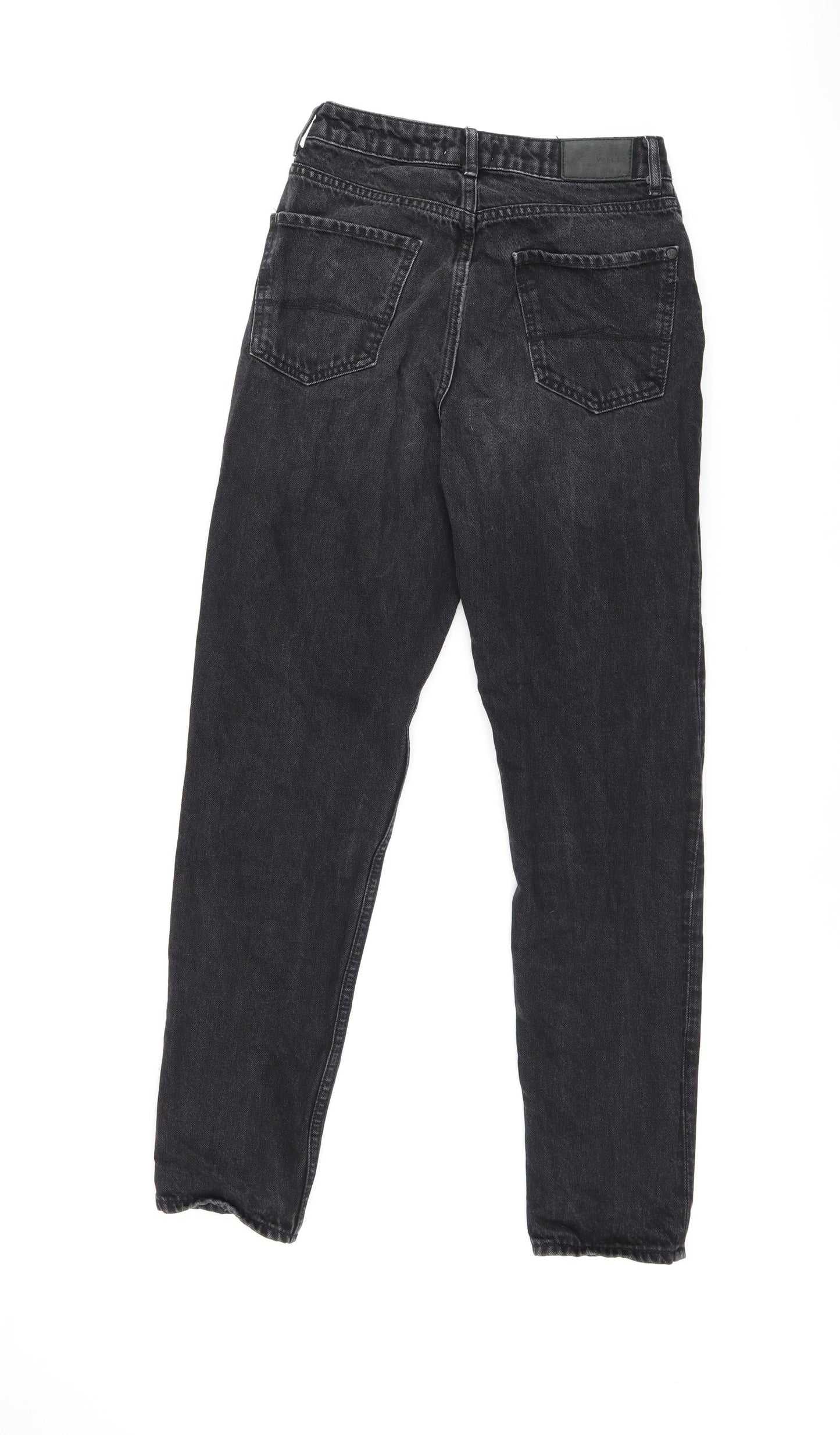 Womens UK Size 25 in Jack Wills Regular Fit Straight Black Jeans