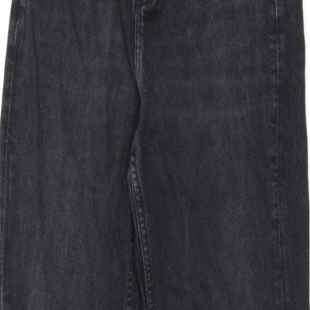 Womens UK Size 25 in Jack Wills Regular Fit Straight Black Jeans