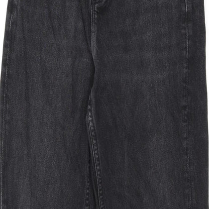 Womens UK Size 25 in Jack Wills Regular Fit Straight Black Jeans