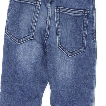 Gap Boys Blue Cotton Skinny Jeans Size 2 Years Regular Drawstring