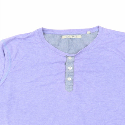 Mens UK Size L Brave Soul Purple  T-Shirt