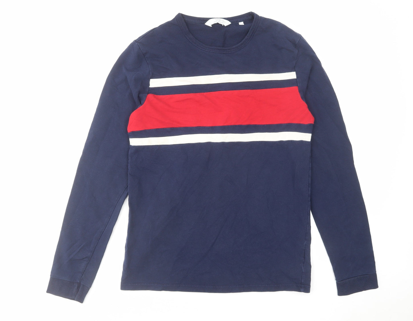 Mens UK Size S NEXT Blue Pullover Sweatshirt