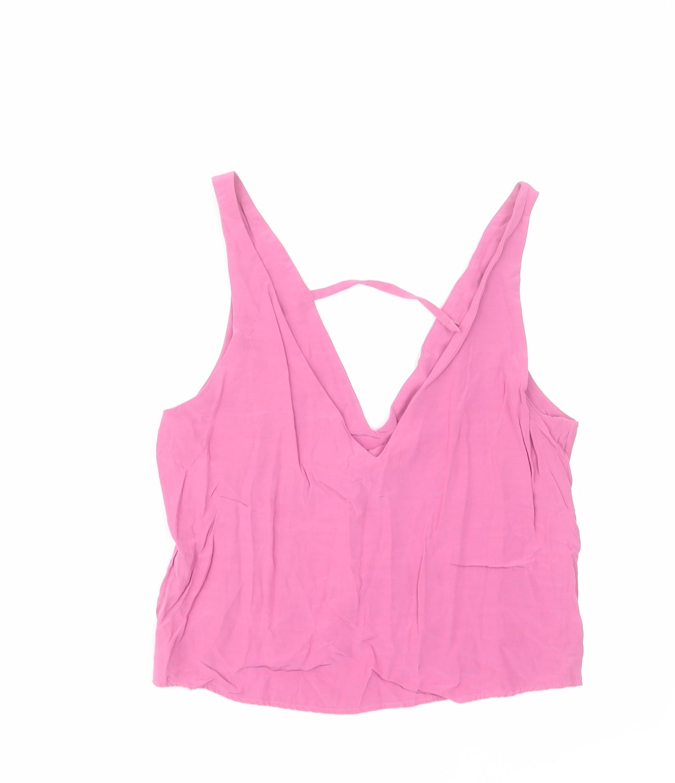 & Other Stories Womens Pink Viscose Camisole Blouse Size 6 V-Neck